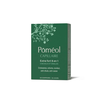 Poméol CHEVEUX & ONGLES Régénérant - 1 mois, 30 comprimés | Parashop.com