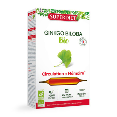 Ginkgo Biloba Bio Circulation, 20 ampoules