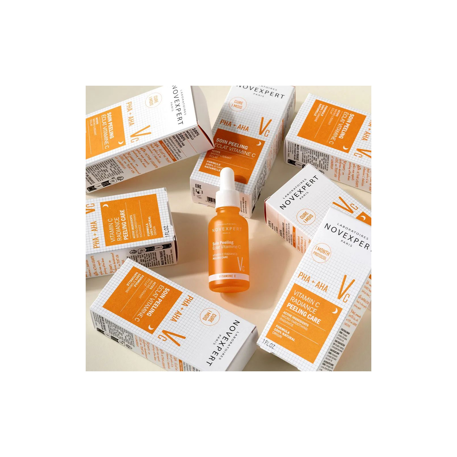 Novexpert x VITAMINE C Soin Peeling Eclat, 30ml 🍊 | Parashop.com