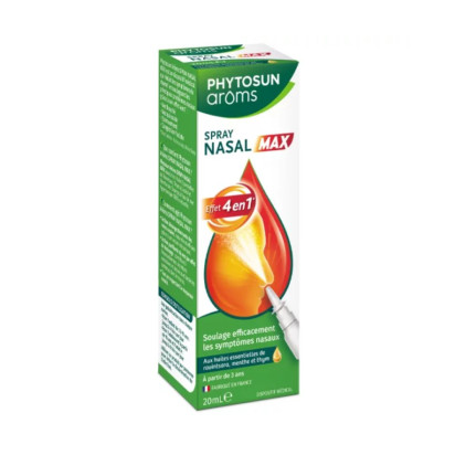 Phytosun Aroms Spray Nasal Max 4-en-1 Rhume, 20ml | Parashop.com