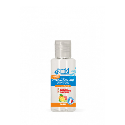 Gel Hydroalcoolique Mains Agrumes, 30ml