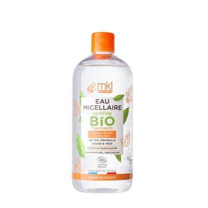 Eau Micellaire Bio Tonifiante peaux mixtes à grasses, 500ml