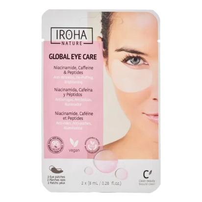 IROHA NATURE Patchs Contour des Yeux, 2 patchs