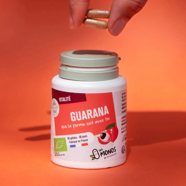 Les Monos Vitalité Guarana Bio, 60 Gélules