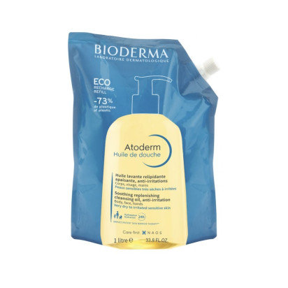 Bioderma ATODERM Huile de Douche Éco-Recharge, 1L | Parashop.com