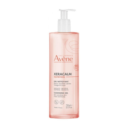 Avene XERACALM NUTRITION Gel nettoyant visage et corps, 750ml | Parashop.com