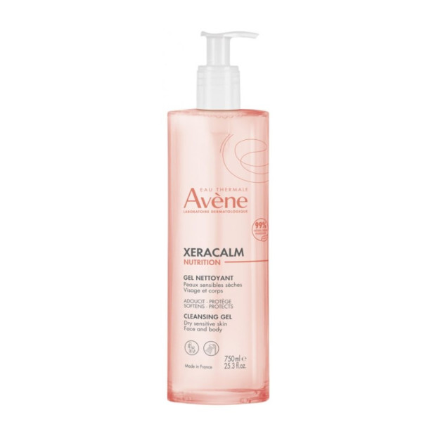 Avene XERACALM NUTRITION Gel nettoyant visage et corps, 750ml | Parashop.com