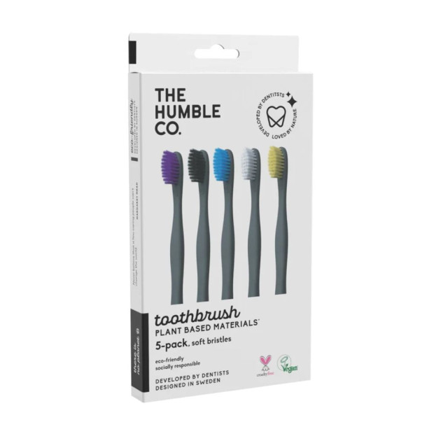 Brosses À Dents Souples Végétales, X5