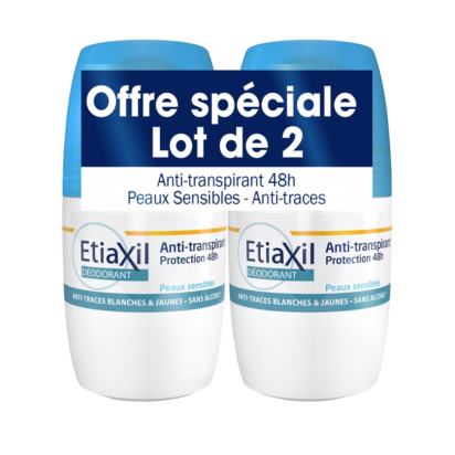 ETIAXIL Déodorant Anti-Transpirant 48h, Roll-on 50ml | Parashop.com