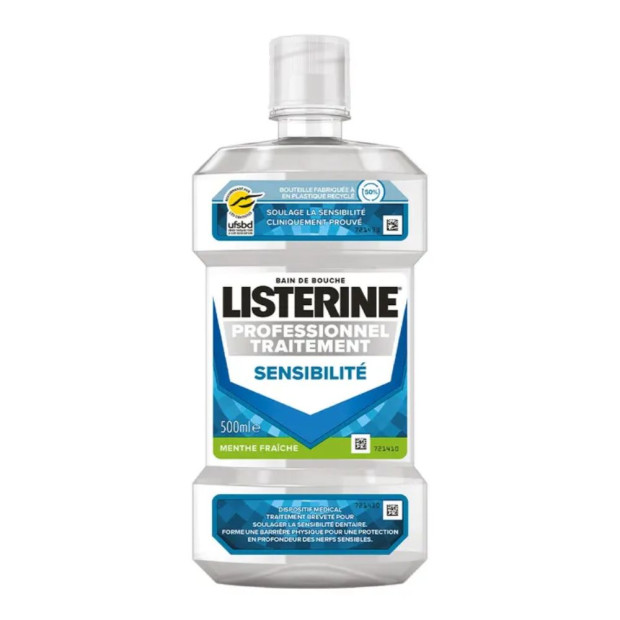 Bain De Bouche Traitement Sensibilite Menthe Fraîche, 500ml