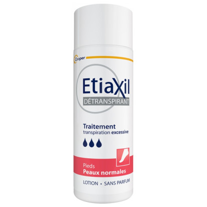 Etiaxil Traitement Détranspirant Pieds Lotion Peaux Normales, 100ml | Parashop.com