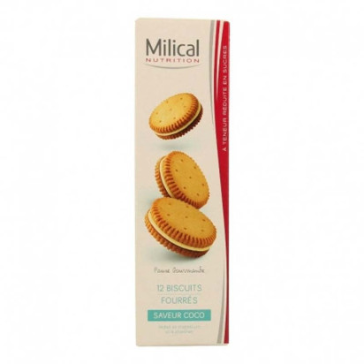 Fourrés Coco - 12 biscuits fourrés ( 6 sachets de 2 biscuits ), 220 g