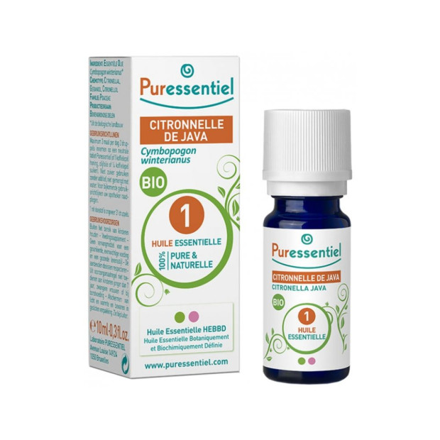 Puressentiel HUILE ESSENTIELLE, Citronnelle de Java BIO, 10ml | Parashop.com
