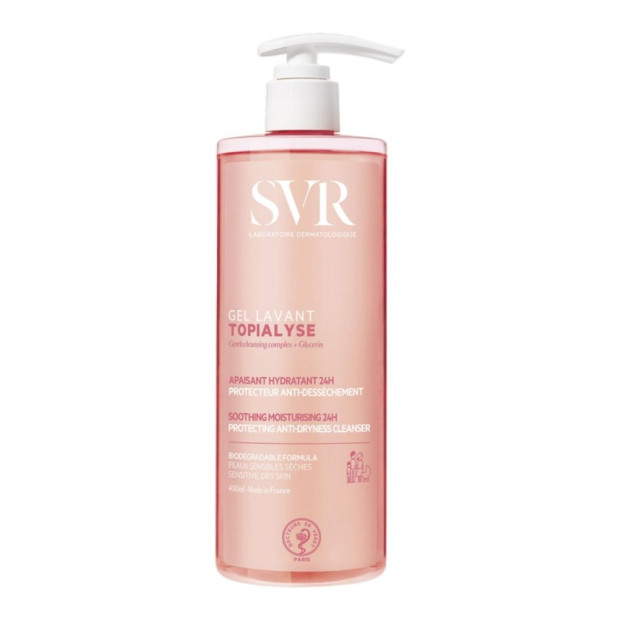 SVR TOPIALYSE Gel Lavant. Fl-pompe 400ml sans savon | Parashop.com