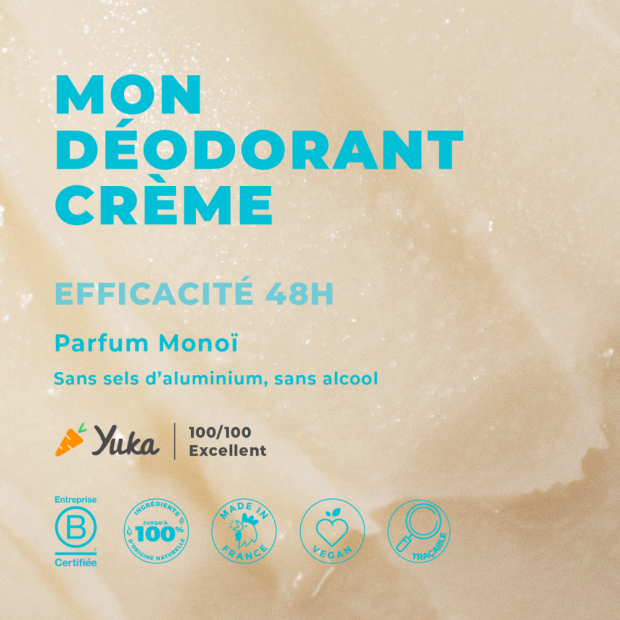 Déo crème 48h monoï bio, 45g Energie Fruit - Parashop