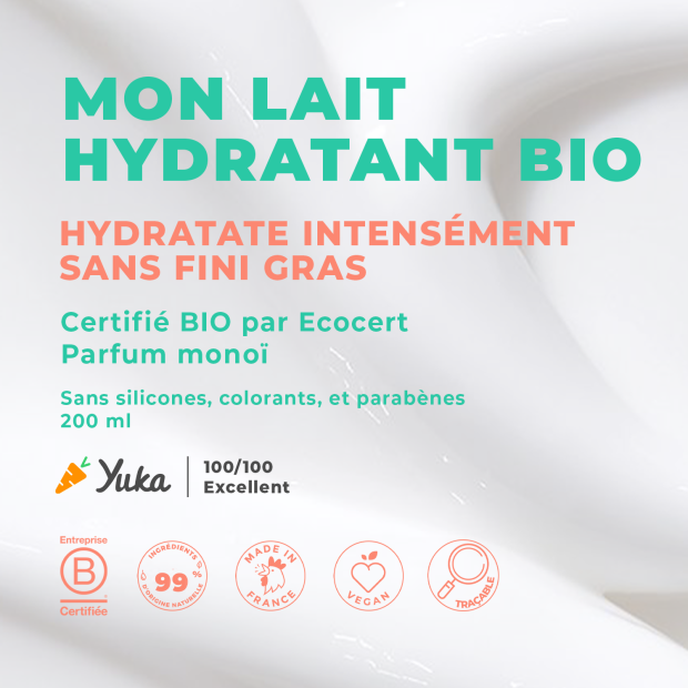 Energie Fruit Lait corps monoï bio, 200ml | Parashop.com