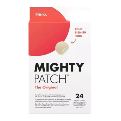 HERO Mighty Patch Original Patchs de Nuit Anti-Acné, 24 patchs hydrocolloïdes | Parashop.com
